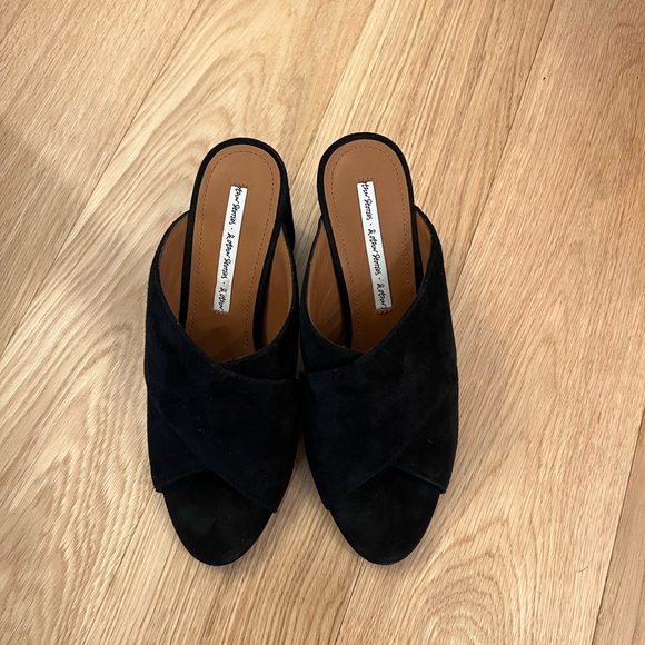 [NWOT] & Other Stories Black Suede Block Heel Mules - Picture 2 of 4